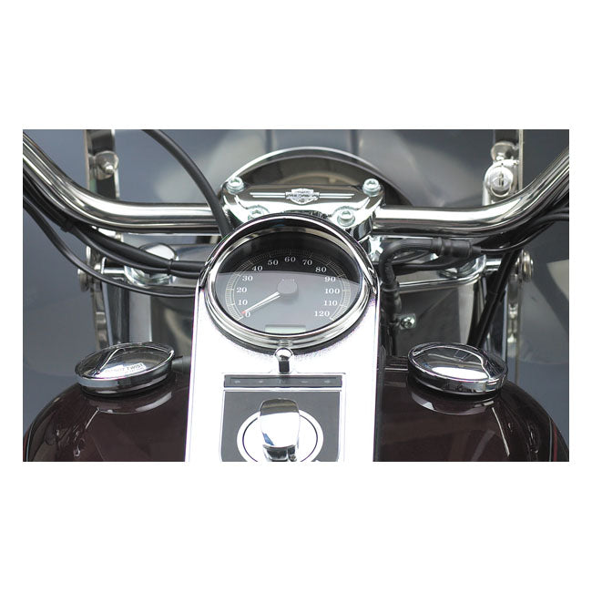 National Cycle, Speedo Visor. Chrome Speedometer Trims National Cycle