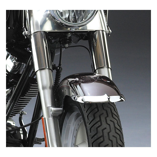 National Cycle, Cast Front Fender Tip Set. Chrome Fender Tips National Cycle