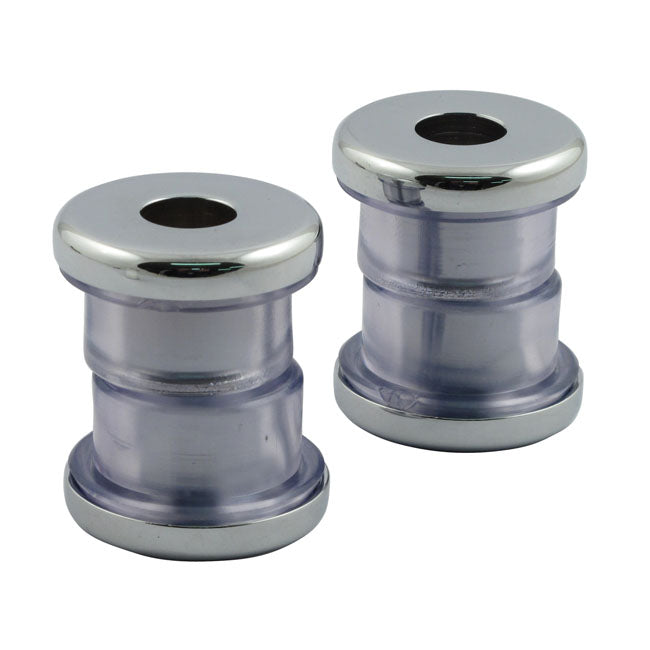 Handlebar Damper Kit, Clear Polyurethane Risers Mounts Mcs