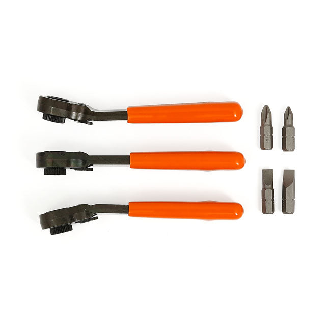 Lang Tools, Mini Ratcheting Bit Wrench. Fine Tooth Lang Tools