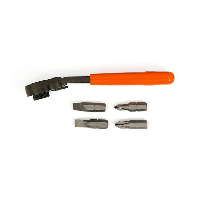 Lang Tools, Mini Ratcheting Bit Wrench. Fine Tooth Lang Tools