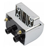 Oem Style Ignition Coil. 12v, 3 Ohm. Chrome Coils Mcs