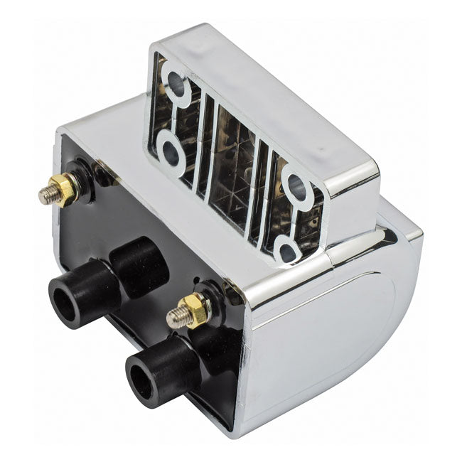 Oem Style Ignition Coil. 12v, 3 Ohm. Chrome Coils Mcs