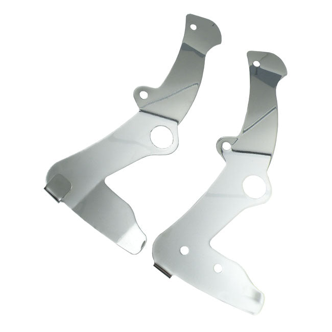Softail, Rear Frame Cover Set. Chrome Frames Covers Mcs