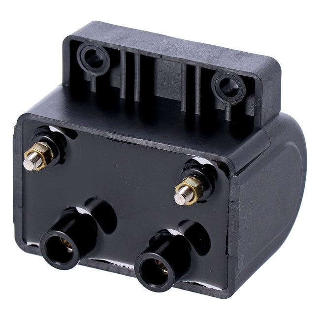 Late Oem Style Ignition Coil. 12v, 4 Ohm. Black Coils Mcs
