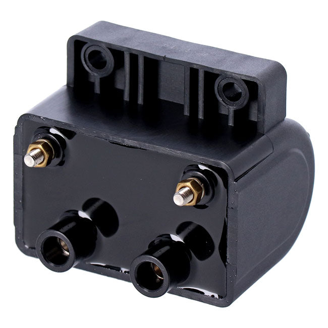 Late Oem Style Ignition Coil. 12v, 5 Ohm. Black Coils Mcs