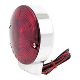 Turn Signal Assembly. Front. Red Lens. Chrome Turn Signals Mcs
