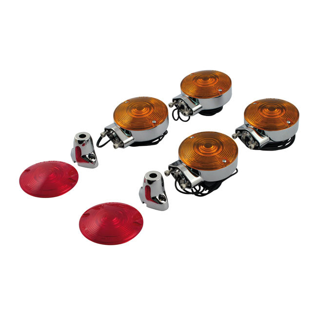 Chris Products, 86-up FL style turn signal kit. Chrome TURN SIGNALS Chris Products