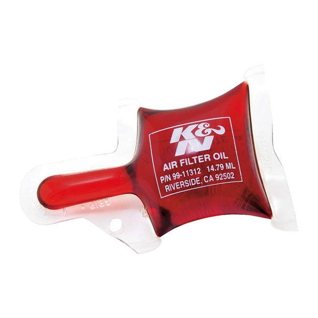 K&N, air filter oil. 1/2-oz pillow pack OILS K&N