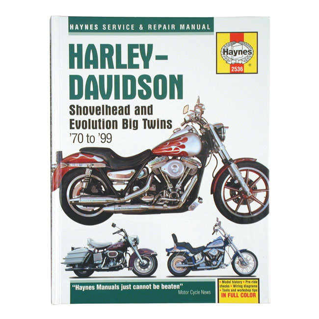 Haynes, service manual. 70-99 Big Twin SERVICE MANUALS Haynes