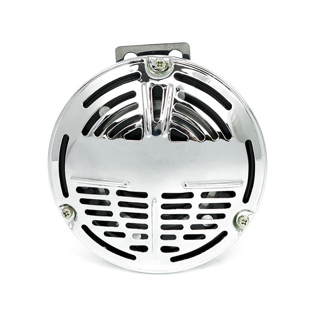 Oem Style 5 1/2" Springer Horn. Chrome. 12 Volt Horns Mcs