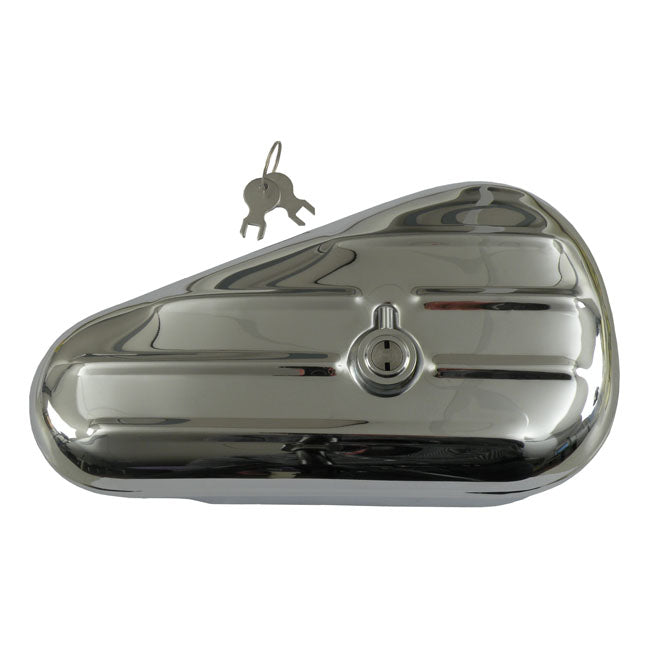 Teardrop Tool Box Ribbed. Chrome Tool Boxes Mcs