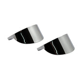 Smooth Turn Signal Visor Set. Chrome Visors Turn Signals Mcs