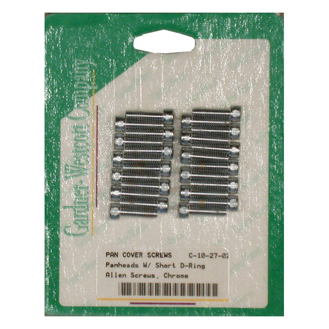 Gw, Panhead Rocker Cover Screw Kit. Chrome Allen. Short Rocker Box Bolt Kits Gardner Westcott