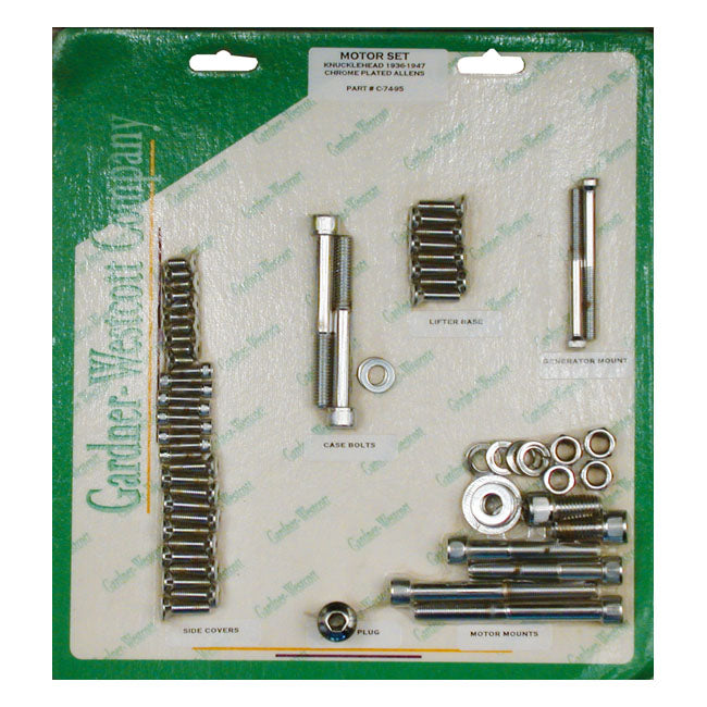 Motor Screw Set, Allen Motor Screw Kits Gardner Westcott