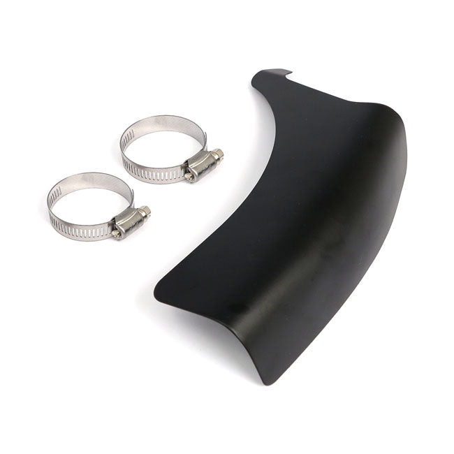 Fl Shovel Horizontal Crossover Heat Shield Black Exhaust Heat Shields Mcs