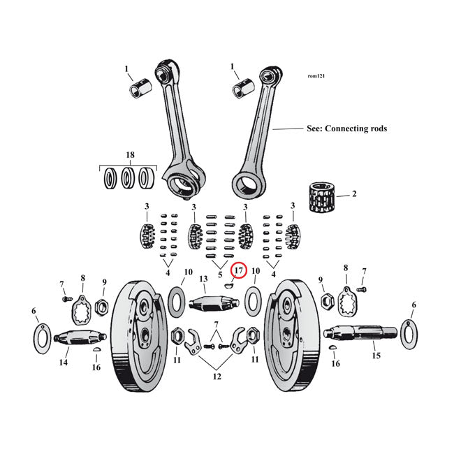 Woodruff Keys, Crankpin Crankpins Mcs