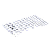 Smoothtopps, Push On Cover Set (111pc). Chrome Bolt Covers Usa Sizes Mcs