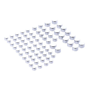 Smoothtopps, Push On Cover Set (75pc). Chrome Bolt Covers Usa Sizes Mcs