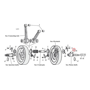 Mcs, Woodruff Keys Pinion Shafts Mcs