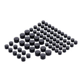 Smoothtopps, Push On Cover Set (75pc). Black Bolt Covers Usa Sizes Mcs