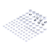 Smoothtopps, Push On Cover Set (83pc). Chrome Bolt Covers Usa Sizes Mcs