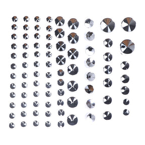 Smoothtopps, Push On Cover Set (87pc). Chrome Bolt Covers Usa Sizes Mcs