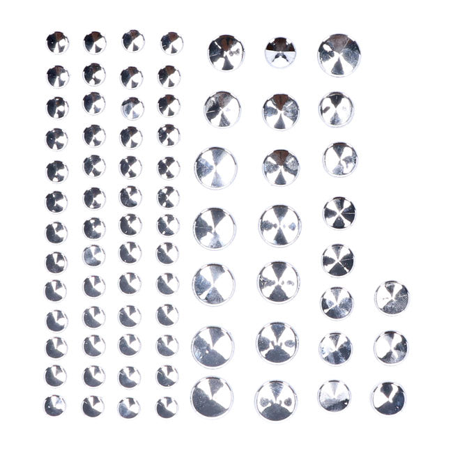 Smoothtopps, Push On Cover Set (77pc). Chrome Bolt Covers Usa Sizes Mcs