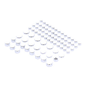 Smoothtopps, Push On Cover Set (77pc). Chrome Bolt Covers Usa Sizes Mcs