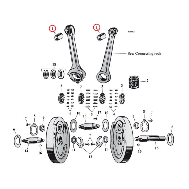 Wrist Pin Bushing Mang Brnze Xl 45 Ci Wristpins And Bushings Jims