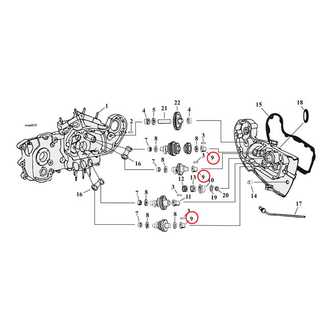 Bushing Gear Cover Wl/Servi/Ul Cams Bushings Jims