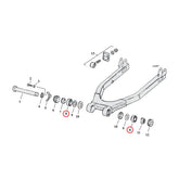 Bearing, Swingarm. Left & Right Swingarms Assy Mcs