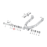 Lock Nut, Right Swingarm Bearing Swingarms Assy Mcs