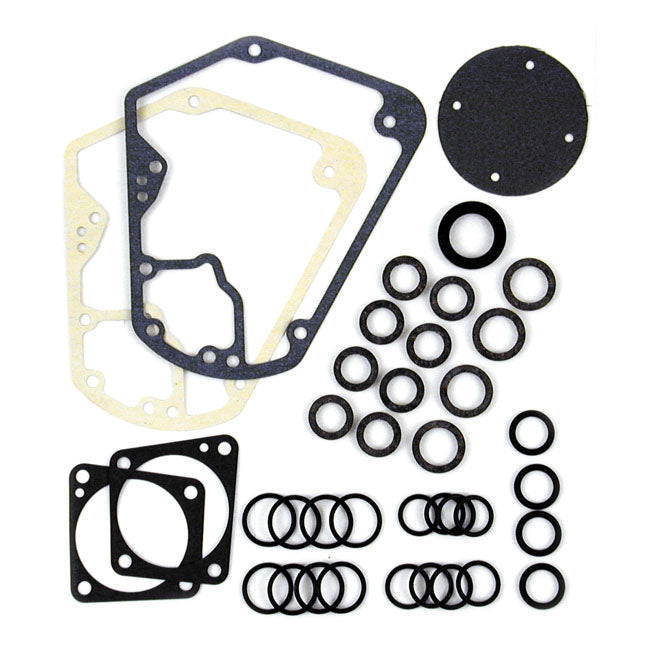 James, cam gear change gasket kit. 70-92 B.T. CAM GEAR CHANGE GASKET KIT James Gaskets