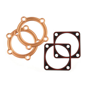 James, Knuckle head & base gasket kit. Copper/RCM CYLINDER HEAD AND BASE GASKET SETS James Gaskets