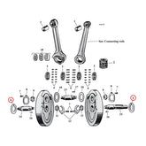 Flywheel Washer Sv, .074" (Outside) Flywheel Washers Mcs