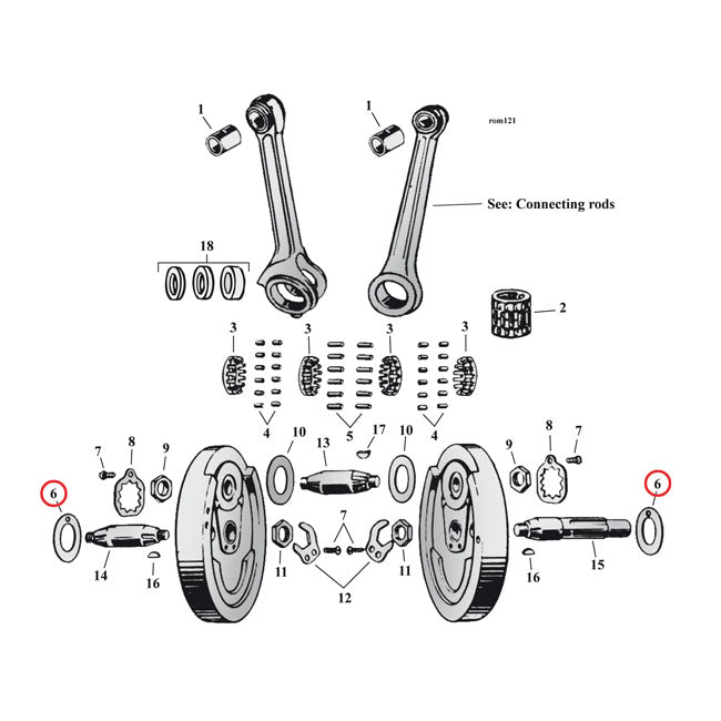 Flywheel Washer Sv, .078" (Outside) Flywheel Washers Mcs