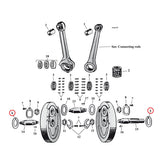 Flywheel Washer Sv, .082" (Outside) Flywheel Washers Mcs