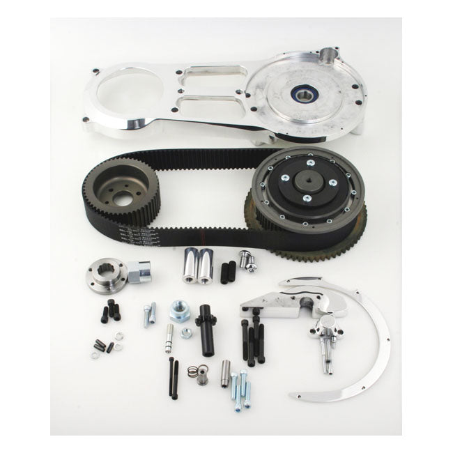 Belt Drives Ltd. Open Belt Drive Kit 2'' Polished Belt Drive Kits Belt Drives Ltd.