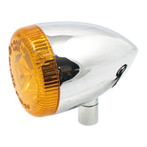 3 1 Led Bullet Taillight / Turn Signal Combo. Chrome. Amber Turn Signals Mcs