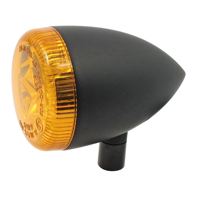 3 1 Led Bullet Taillight / Turn Signal Combo. Black. Amber Turn Signals Mcs
