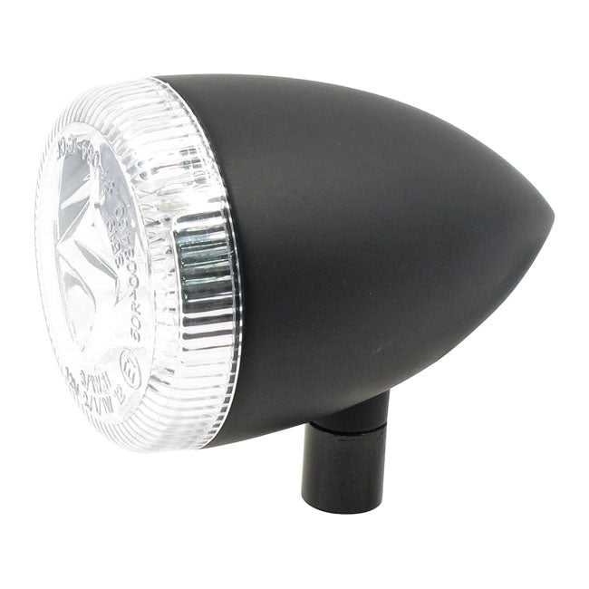 3 1 Led Bullet Taillight / Turn Signal Combo. Black. Clear Turn Signals Mcs