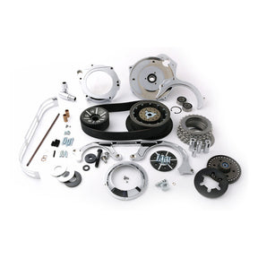 BDL, TC2P series 2" 8mm belt drive kit. Chrome BELT DRIVE KITS Belt Drives Ltd.