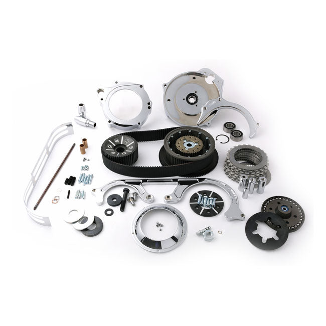 BDL, TC2P series 2" 8mm belt drive kit. Chrome BELT DRIVE KITS Belt Drives Ltd.