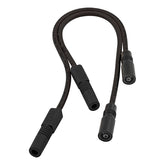 Accel, 8mm Ferro Spiral core spark plug wire set. Black SPARK PLUG WIRES Accel
