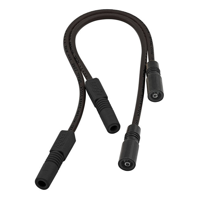 Accel, 8mm Ferro Spiral core spark plug wire set. Black SPARK PLUG WIRES Accel