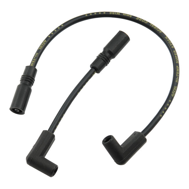 Accel, 8mm Ferro Spiral core spark plug wire set. Black SPARK PLUG WIRES Accel