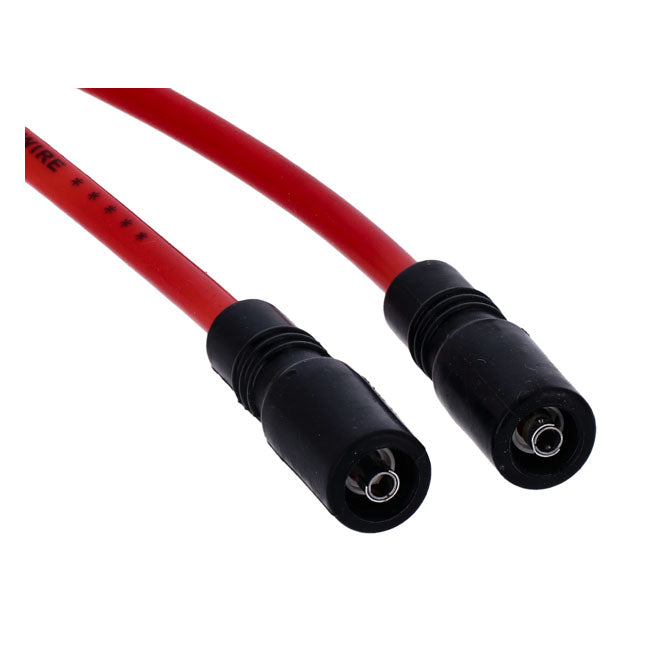Accel, 8mm Ferro Spiral core spark plug wire set. Red SPARK PLUG WIRES Accel