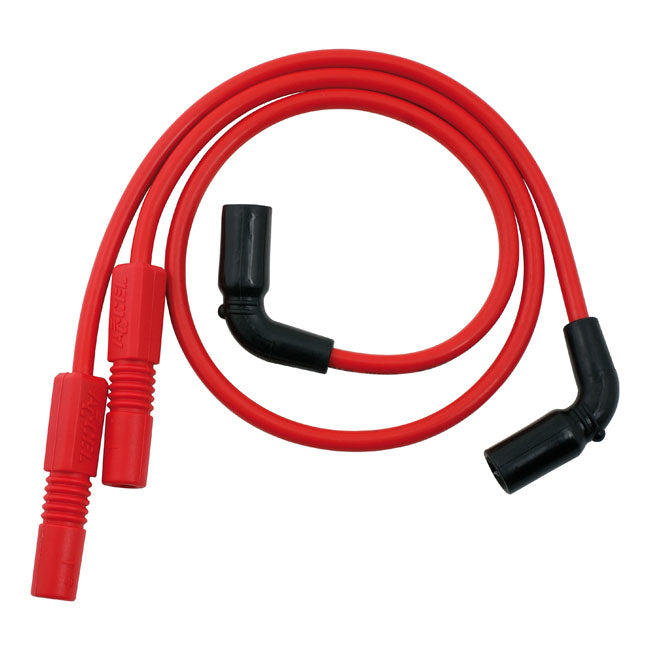 Accel, 8mm Ferro Spiral core spark plug wire set. Red SPARK PLUG WIRES Accel