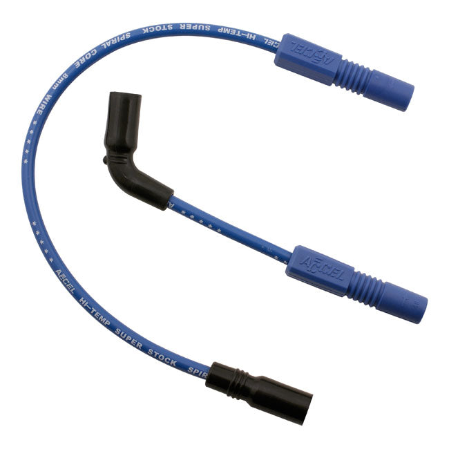 Accel, 8mm Ferro Spiral core spark plug wire set. Blue SPARK PLUG WIRES Accel